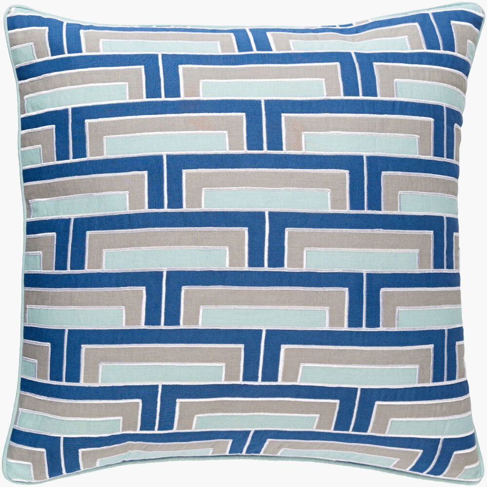 Mod Steps Accent Pillow Poly, Decorative Pillow by Surya, 20" length x 20" width