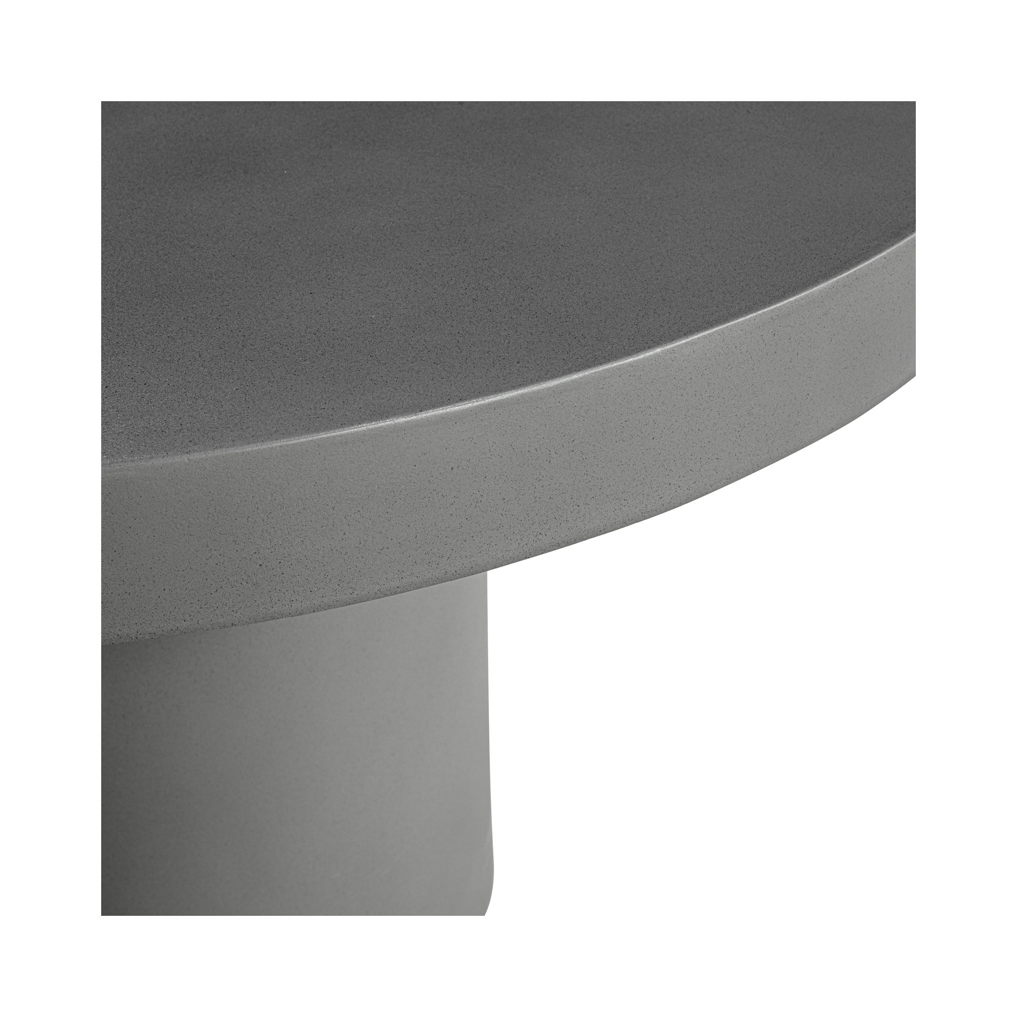 Cassius Round Outdoor Dining Table Dark Grey large image 
