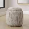 Dialogue Tan Ottoman, by Uttermost, 18" width x 18" height x 18" depth thumbnail 2