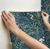 Peacock Garden Navy Peel & Stick Wallpaper thumbnail 4