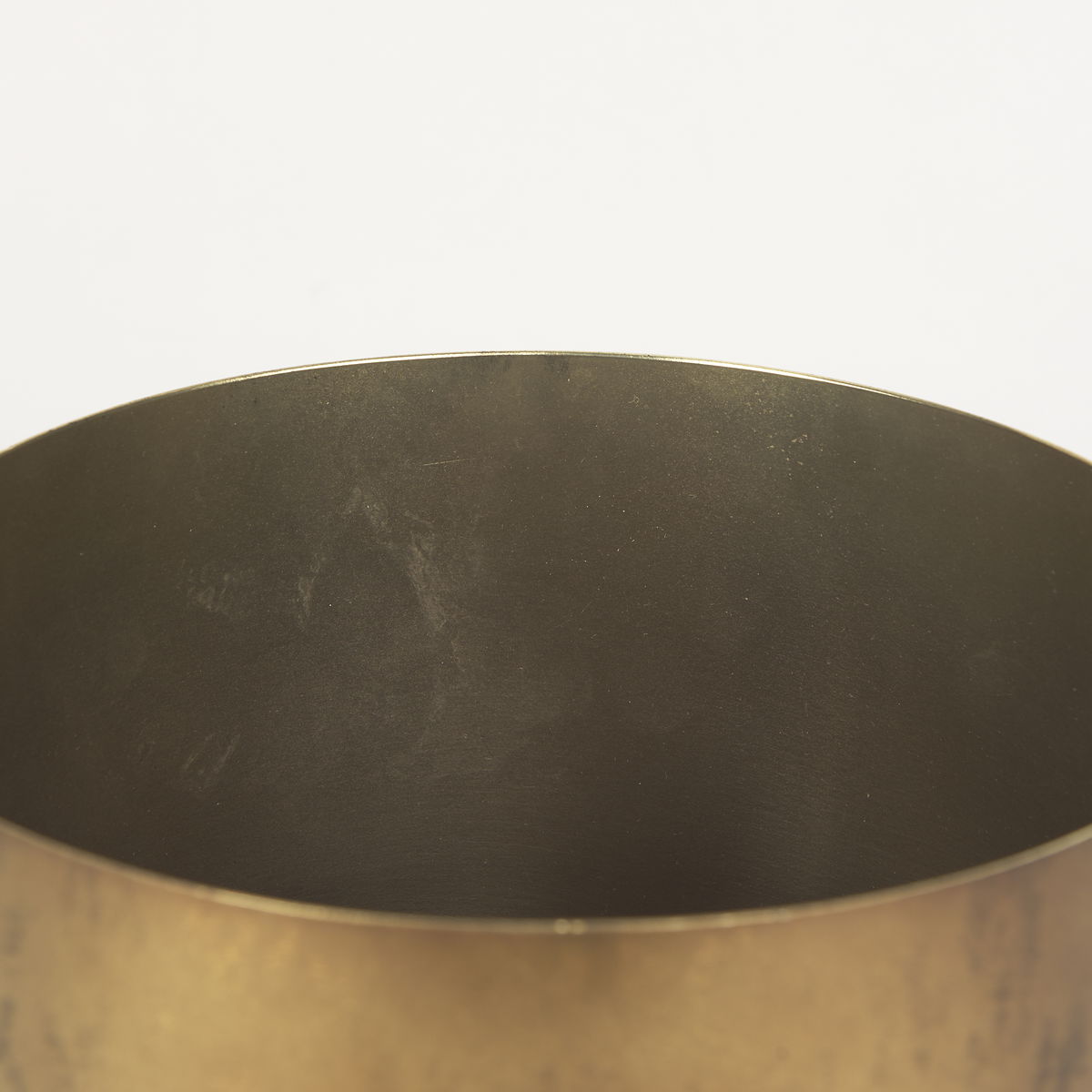 Juno 8.5H Large Gold Iron Vase, by Mercana, 11" length x 8" width x 8.5" height View 7