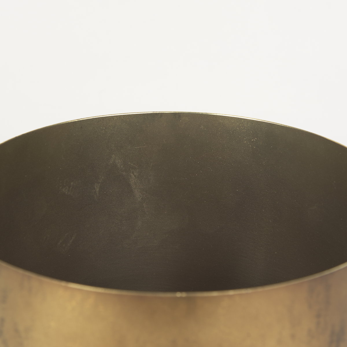 Juno 8.5H Large Gold Iron Vase, by Mercana, 11" length x 8" width x 8.5" height View 7