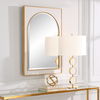 Crisanta Gloss White Arch Mirror thumbnail 3