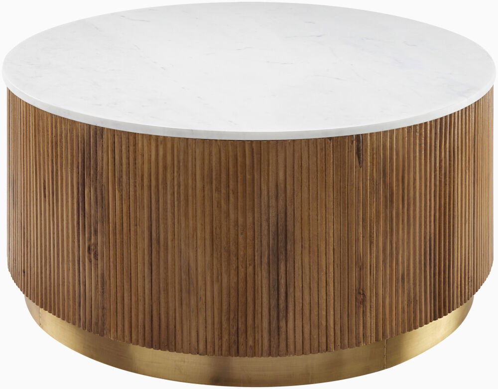 Nems Coffee Table, by Surya, 36" width x 17" height