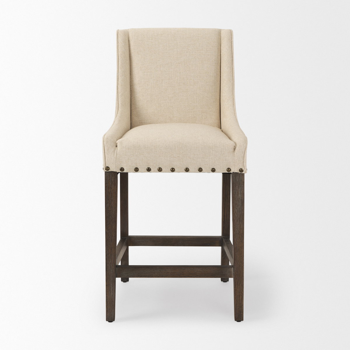 Kensington Backless 43in Seat Counter Stool | Medium Brown Wood, Counter & Bar Stool by Mercana, 20.5" length x 23.5" width x 43" height View 3