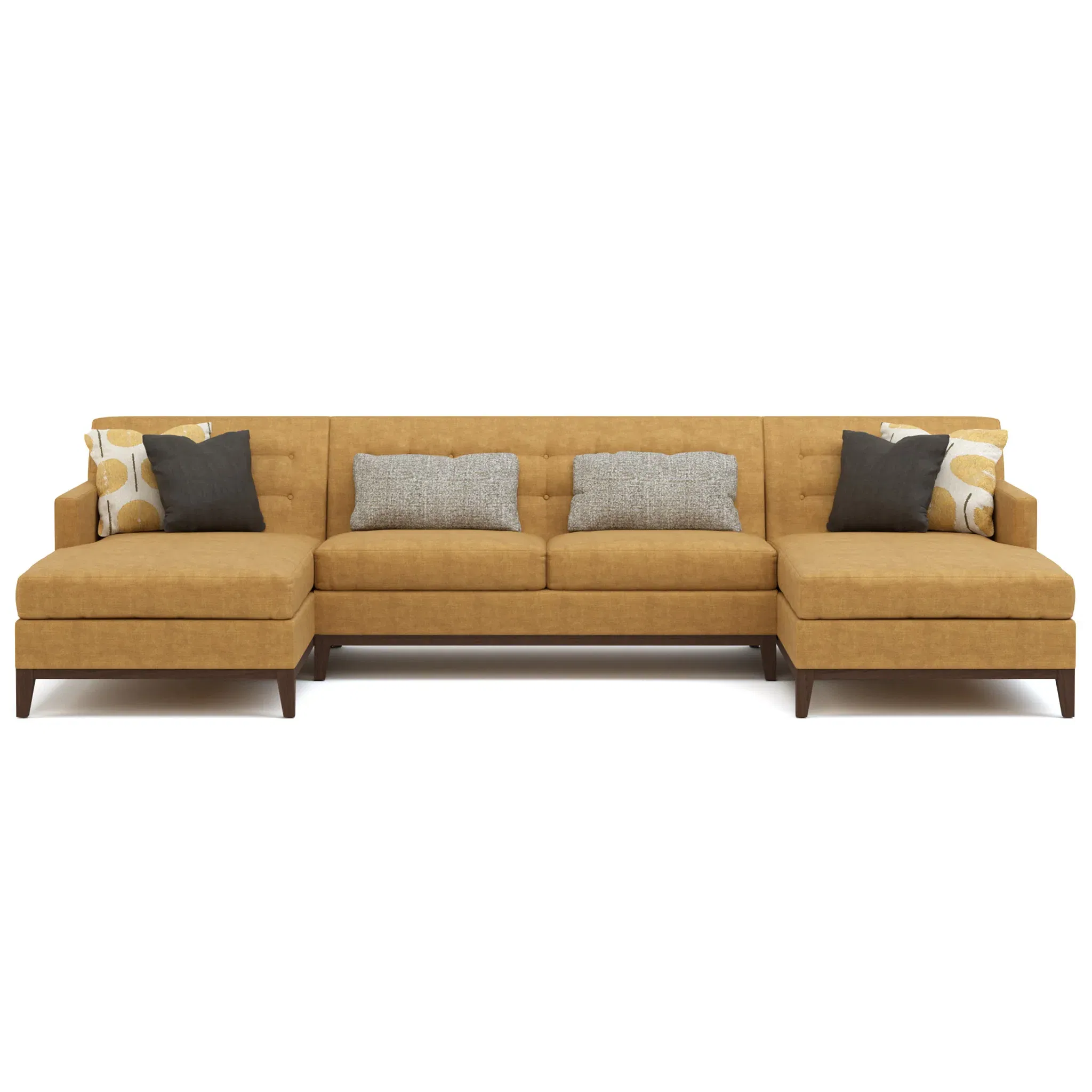 Walnut Grove Tufted Back RF Chaise large image 