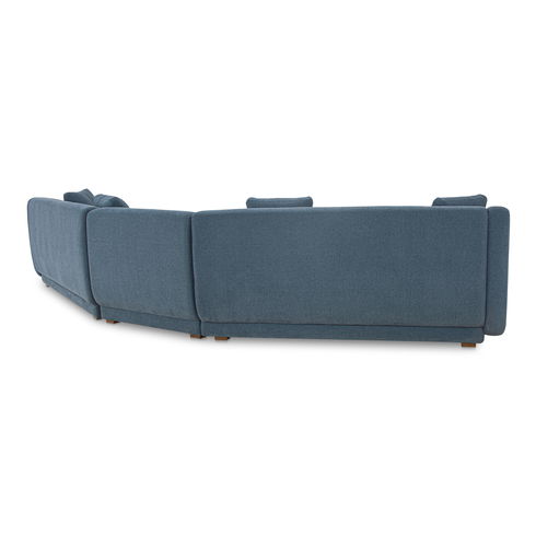 Fraser 3 Piece Modular Sectional With Slipper Deep Blue
