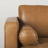 Svend 111.4L x 68.0W x 33.9H Tan Leather Left Chaise Sectional Sofa, by Mercana, 75.2" length x 37.8" width x 33.86" height thumbnail 8