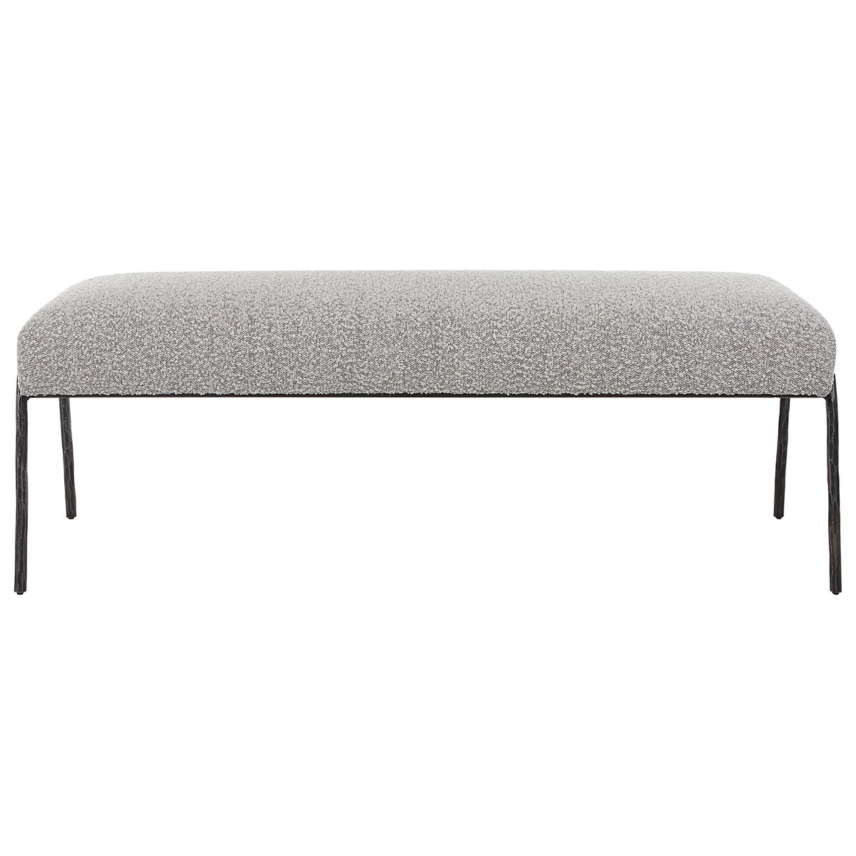 Jacobsen Modern Gray Bench, Benche by Uttermost, 56" width x 20" height x 19" depth View 1