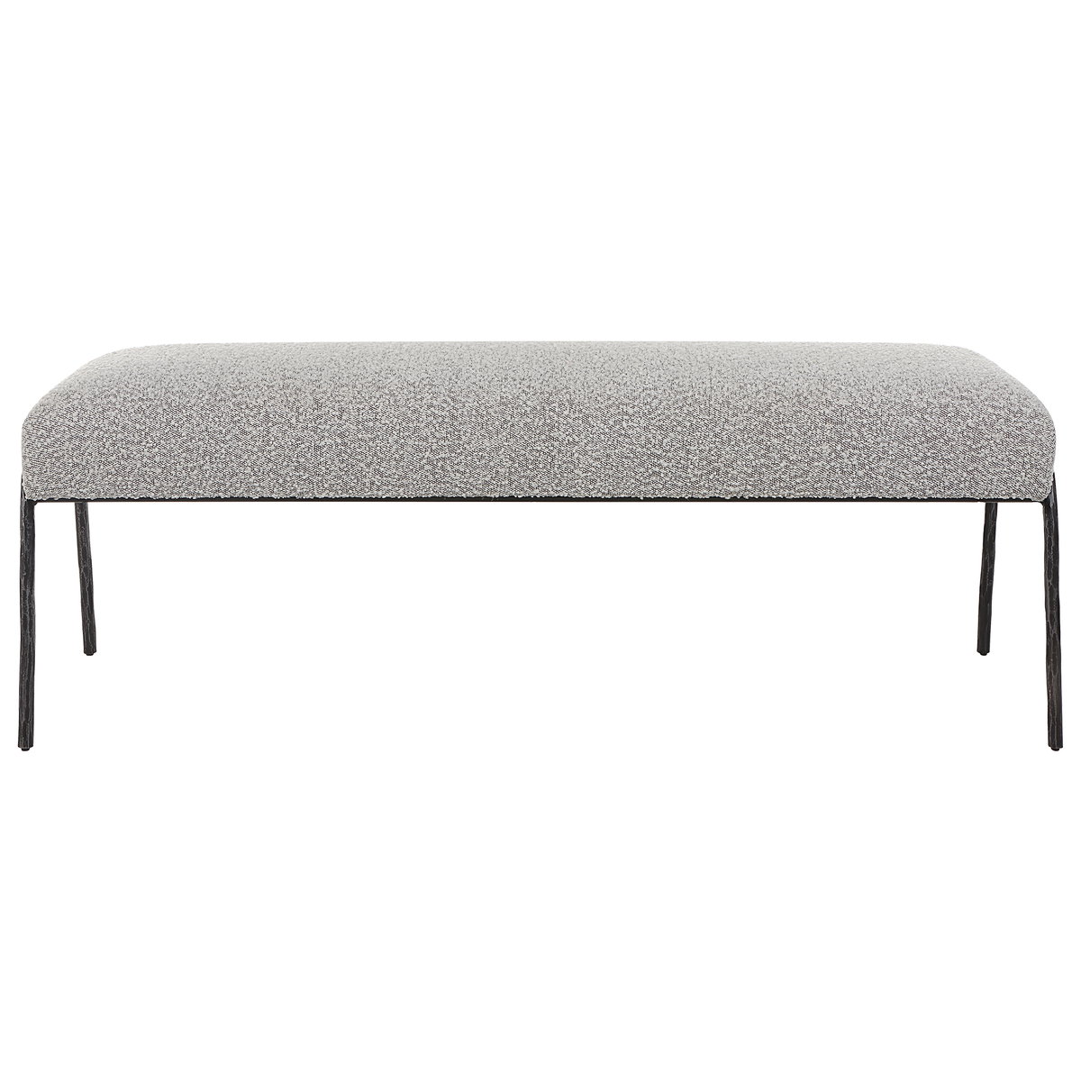 Jacobsen Modern Gray Bench, Benche by Uttermost, 56" width x 20" height x 19" depth View 1