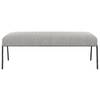 Jacobsen Modern Gray Bench, Benche by Uttermost, 56" width x 20" height x 19" depth thumbnail 1