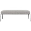 Jacobsen Modern Gray Bench, Benche by Uttermost, 56" width x 20" height x 19" depth thumbnail 1
