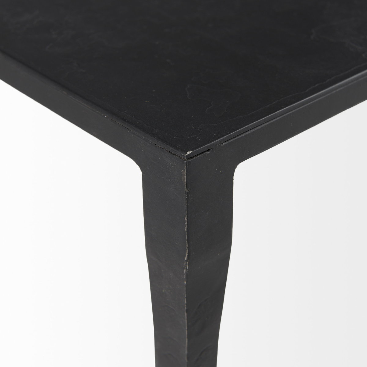 Timothy 42.0 X 22.0 X 15.5 Ebony Black Iron Coffee Table, by Mercana, 42" length x 22" width x 15.5" height View 9
