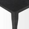 Timothy 42.0 X 22.0 X 15.5 Ebony Black Iron Coffee Table, by Mercana, 42" length x 22" width x 15.5" height thumbnail 7