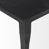 Timothy 42.0 X 22.0 X 15.5 Ebony Black Iron Coffee Table, by Mercana, 42" length x 22" width x 15.5" height thumbnail 9