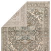 Winter Hand-Knotted Medallion Gray/ Blue Area Rug (7'9'X9'9') thumbnail 2