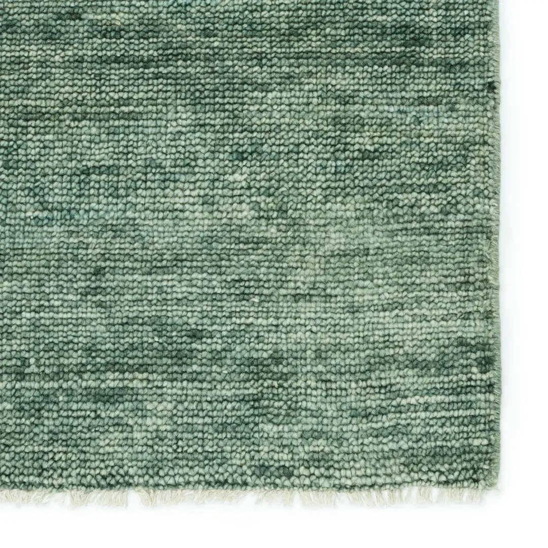 Jaipur Living Origin SAG08 Handknotted Solid Teal and Green Area Rug (6'x9') large image 