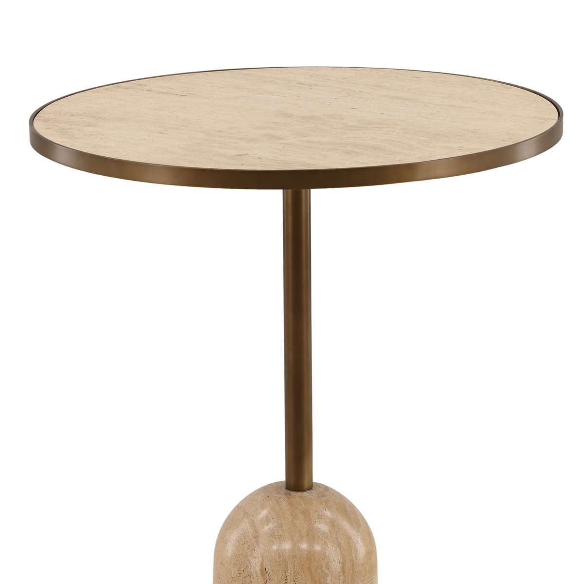 Idrina Bistro Table Natural, Dining Table by Dovetail, 28" width x 30.5" height x 28" diameter x 28" depth View 3