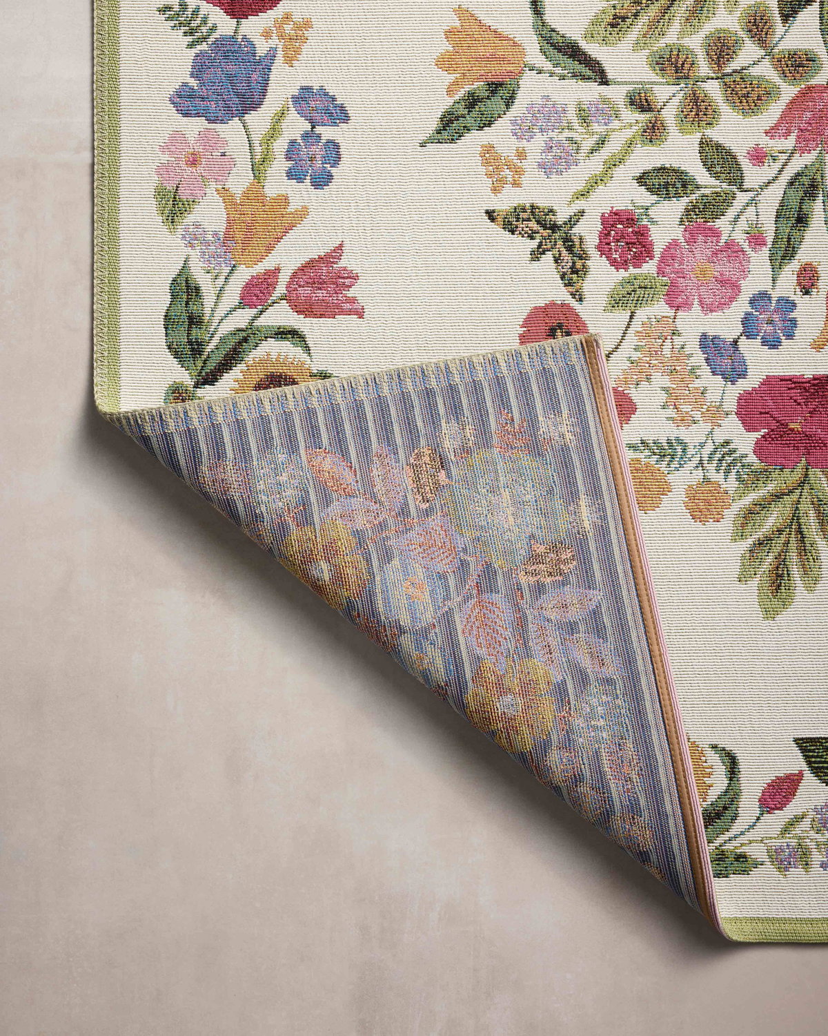 Rifle Paper Co. x Loloi Perennial Rug, 2'5" length x 3'11" width View 7