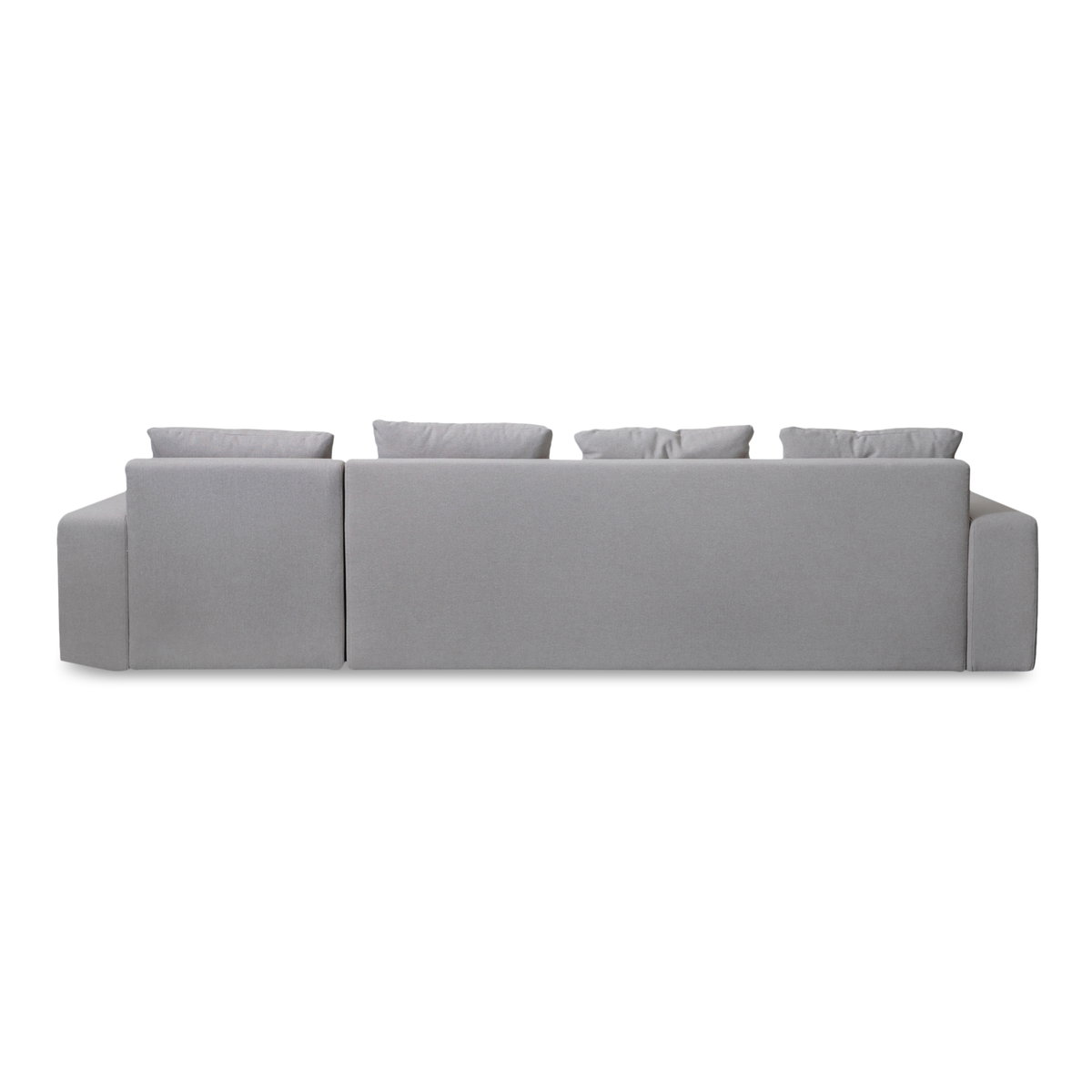 Thomas Right Sectional Grey, Sectional Sofa by Moe's Home, 125" width x 36" height x 41" depth View 5