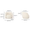 Rae Outdoor Accent Chair Cream, by Moe's Home, 33.75" width x 26.75" height x 32.25" depth thumbnail 8
