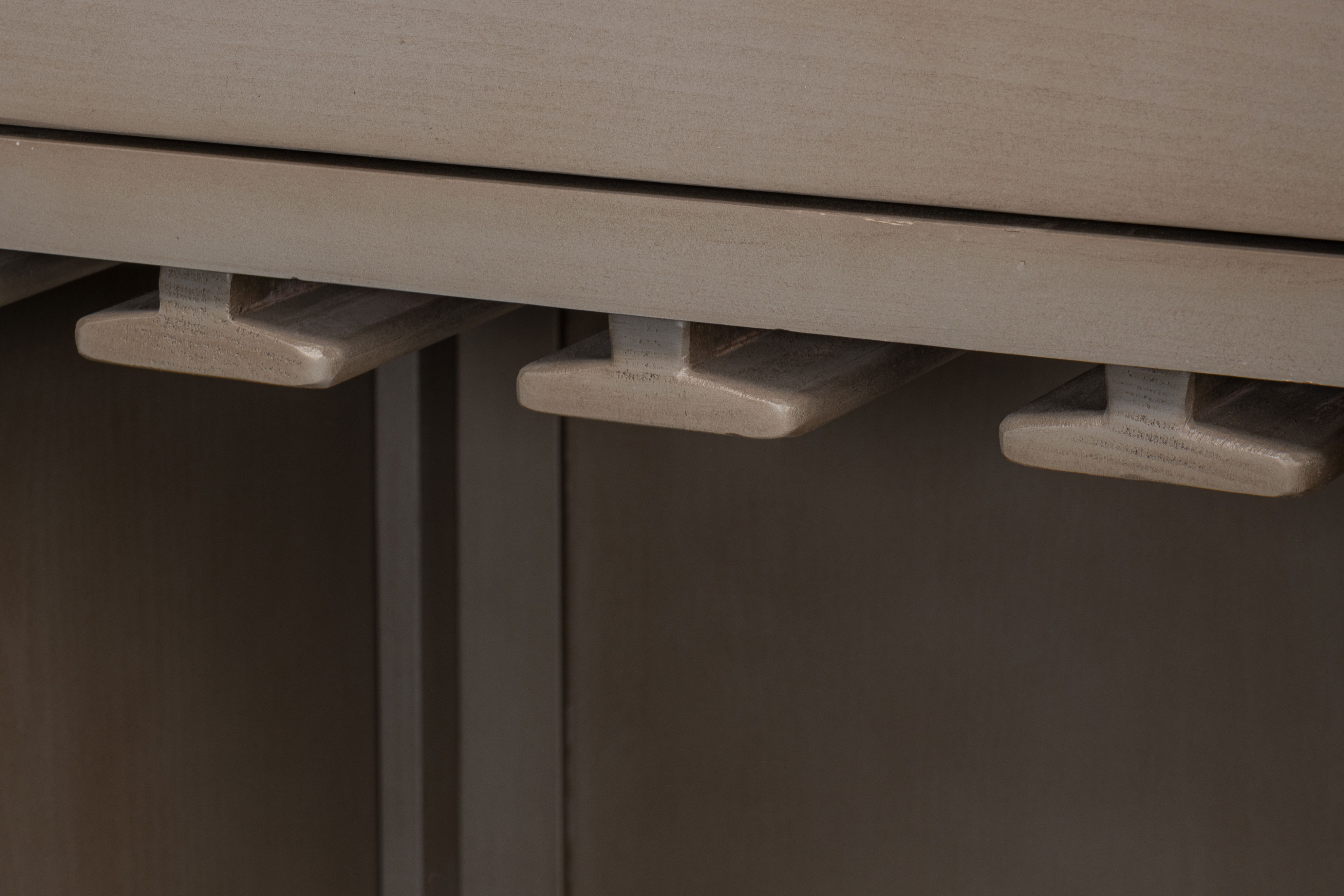 Vineyards Bar Cabinet, Shelving & Bookcase by Sarreid, 48" length x 18" width x 83" height View 5