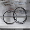 Orbits Black Ring Sculptures Set/2, Figurines & Statue by Uttermost, 14.25" width x 14" height x 2" depth thumbnail 6