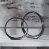 Orbits Black Ring Sculptures Set/2, Figurines & Statue by Uttermost, 14.25" width x 14" height x 2" depth thumbnail 6