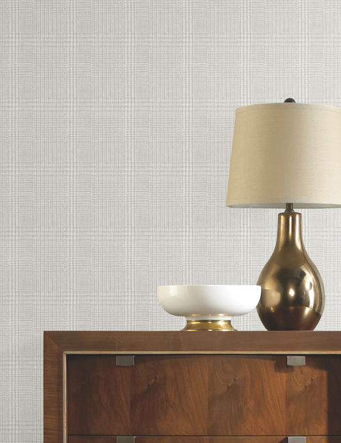 Shirting Plaid Grey Wallpaper