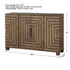 Layton Geometric Console Cabinet, Furniture by Uttermost, 48.5" width x 33" height x 12.5" depth thumbnail 3