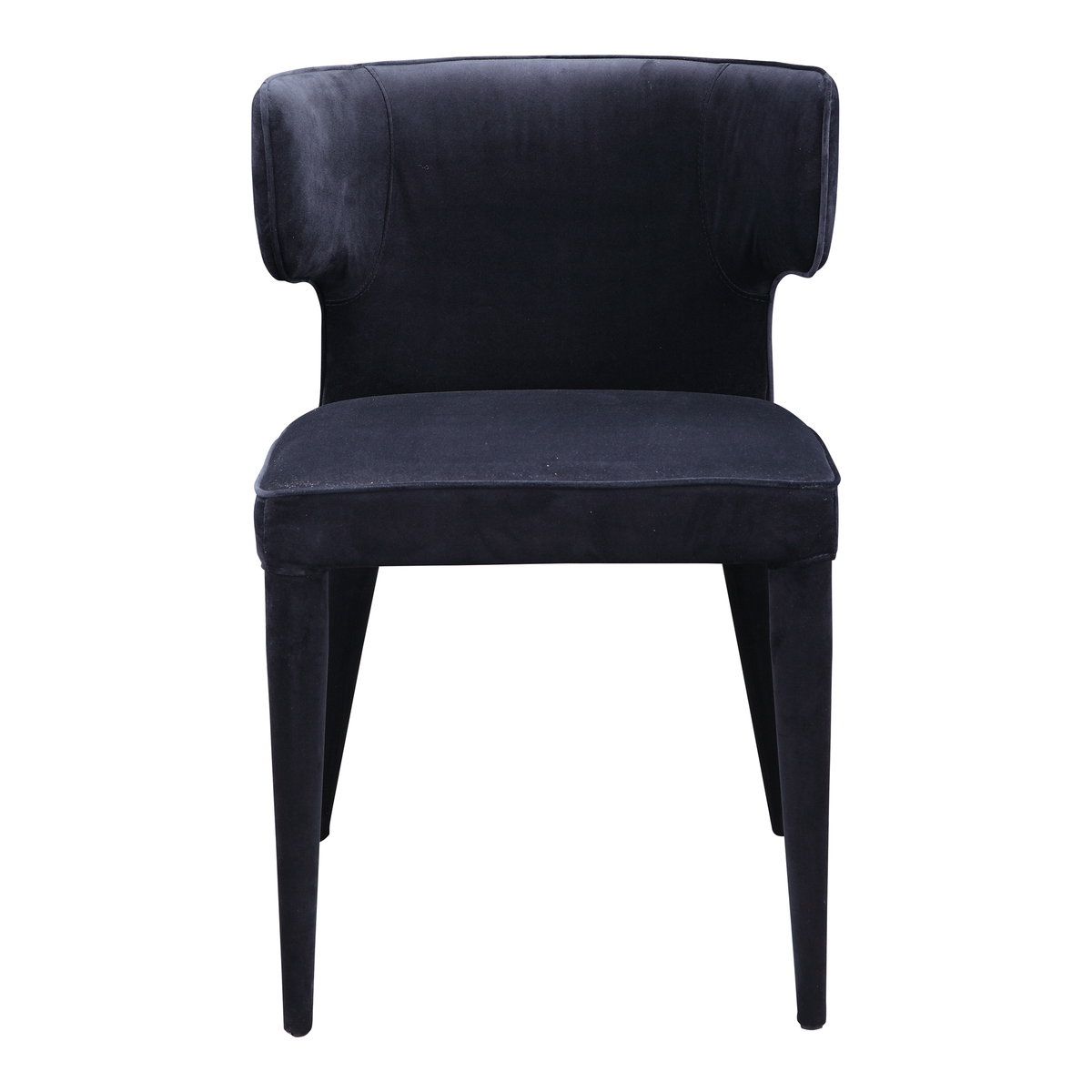 Jennaya Dining Chair Black, by Moe's Home, 20" width x 31" height x 19" depth View 1