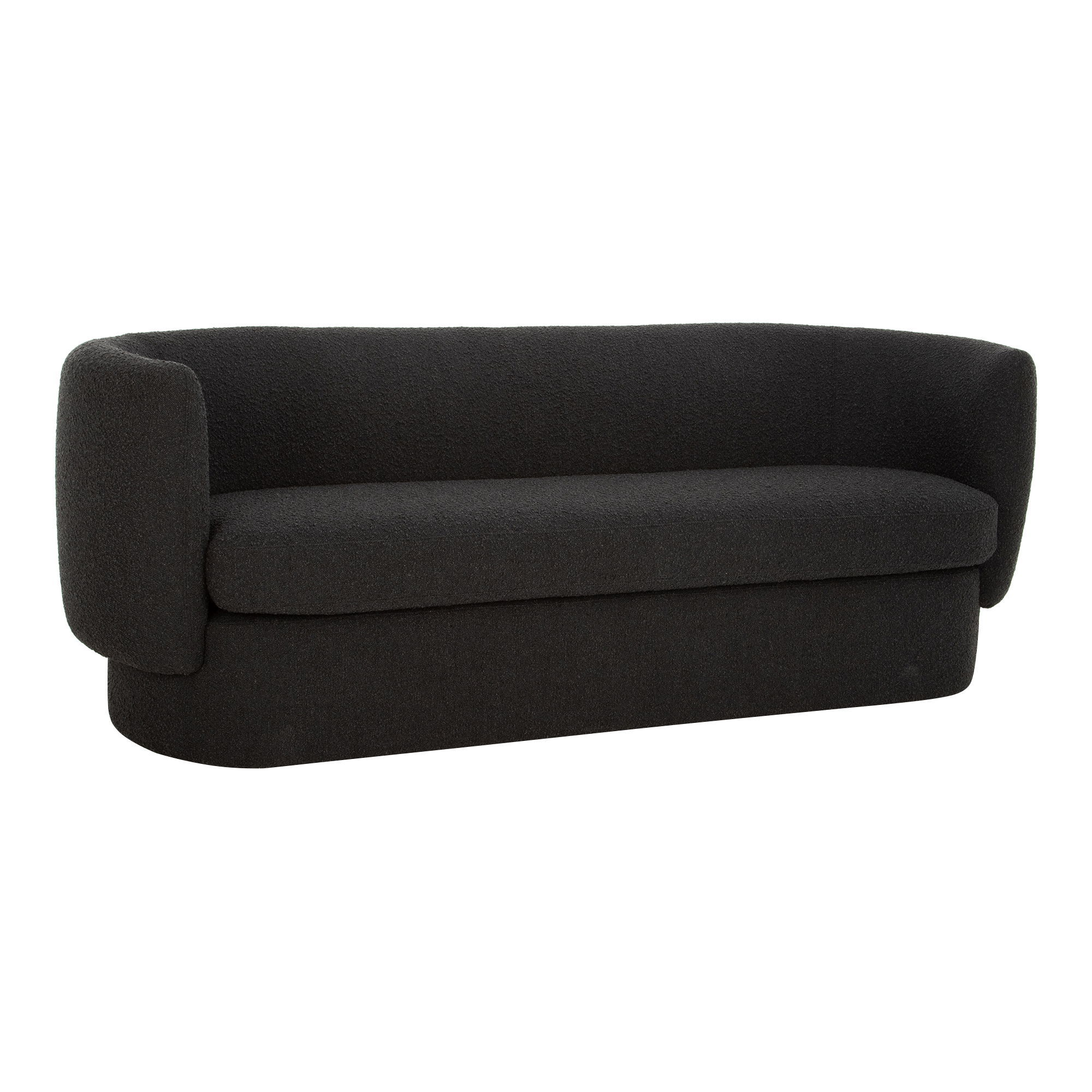 Koba Sofa Maya Black, Sofas & Sectional by Moe's Home, 83.75" width x 29.5" height x 33.75" depth View 2