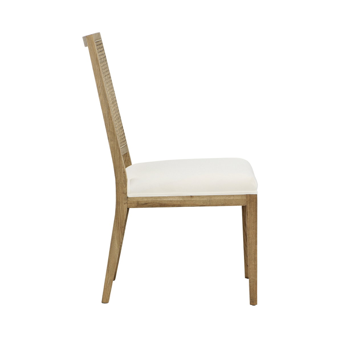 Norton Dining Chair Set of 2 Grey, by Dovetail, 20.5" width x 38.75" height x 25.5" depth View 3
