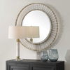 Denali Textured Glass Round Mirror, by Uttermost, 40.5" width x 40.5" height x 2" depth thumbnail 4