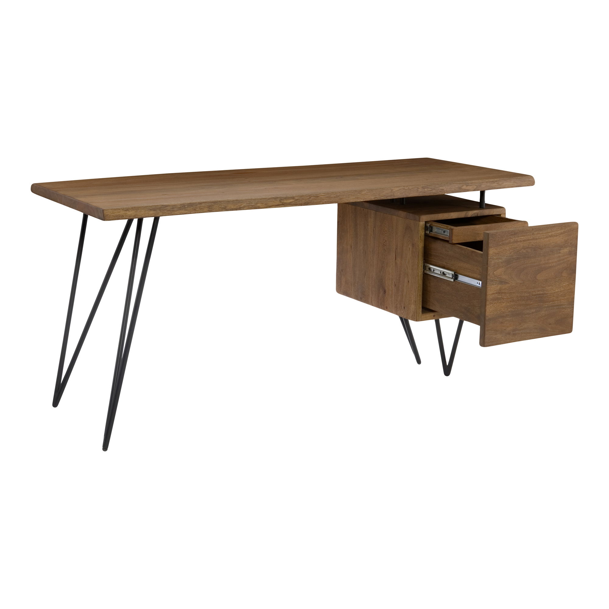 Nailed Desk, by Moe's Home, 64" width x 30" height x 24" depth View 2