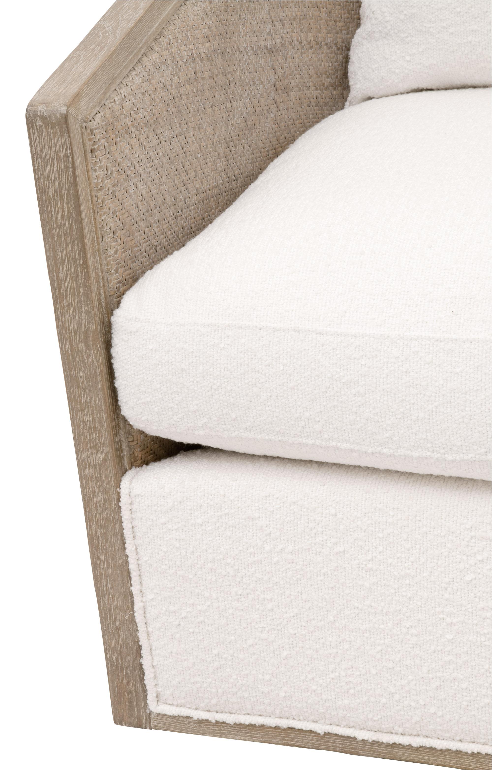 McGuire Swivel Club Chair, Accent Chair by Essentials for Living, 30" width x 35" height x 34.25" depth View 7