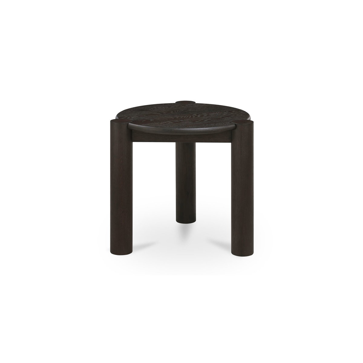 Jack Side Table Brushed Dark Brown, Side & End Table by Moe's Home, 22" width x 22" height x 22" depth View 1