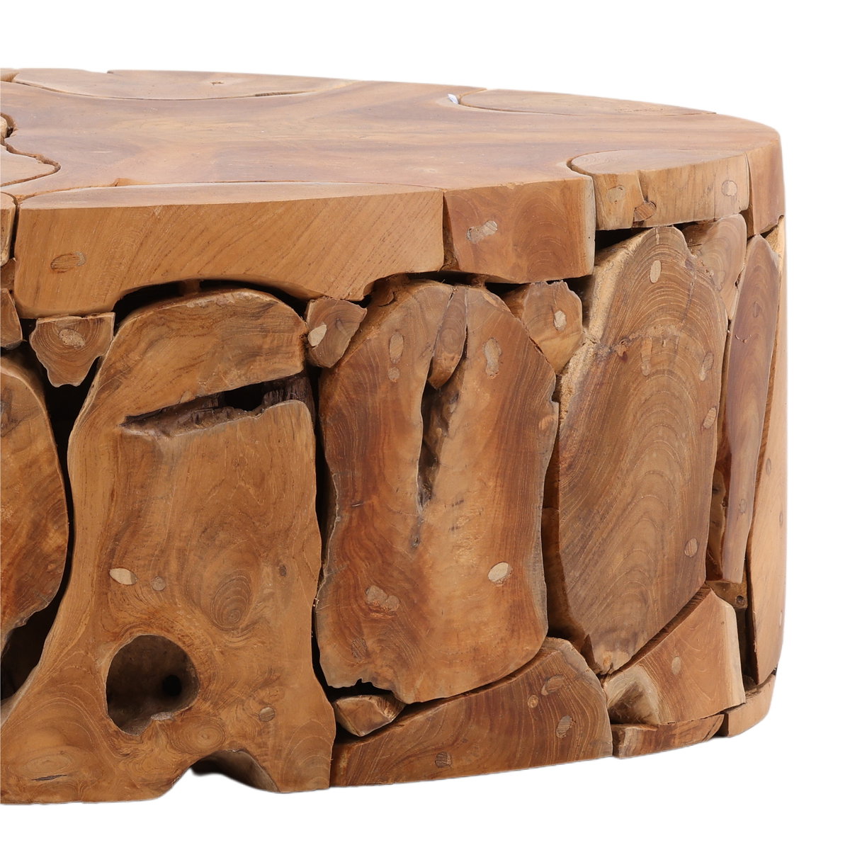 Braden Outdoor Coffee Table Natural, by Dovetail, 46.8" width x 15.9" height x 31.5" depth View 2