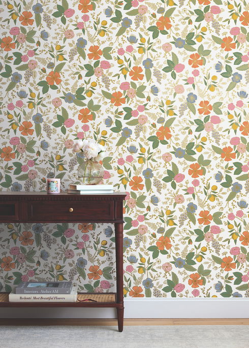 Colette Rose Multicolor Peel & Stick Wallpaper