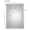 Lanester Silver Leaf Mirror, by Uttermost, 36" width x 48" height x 1.5" depth thumbnail 3