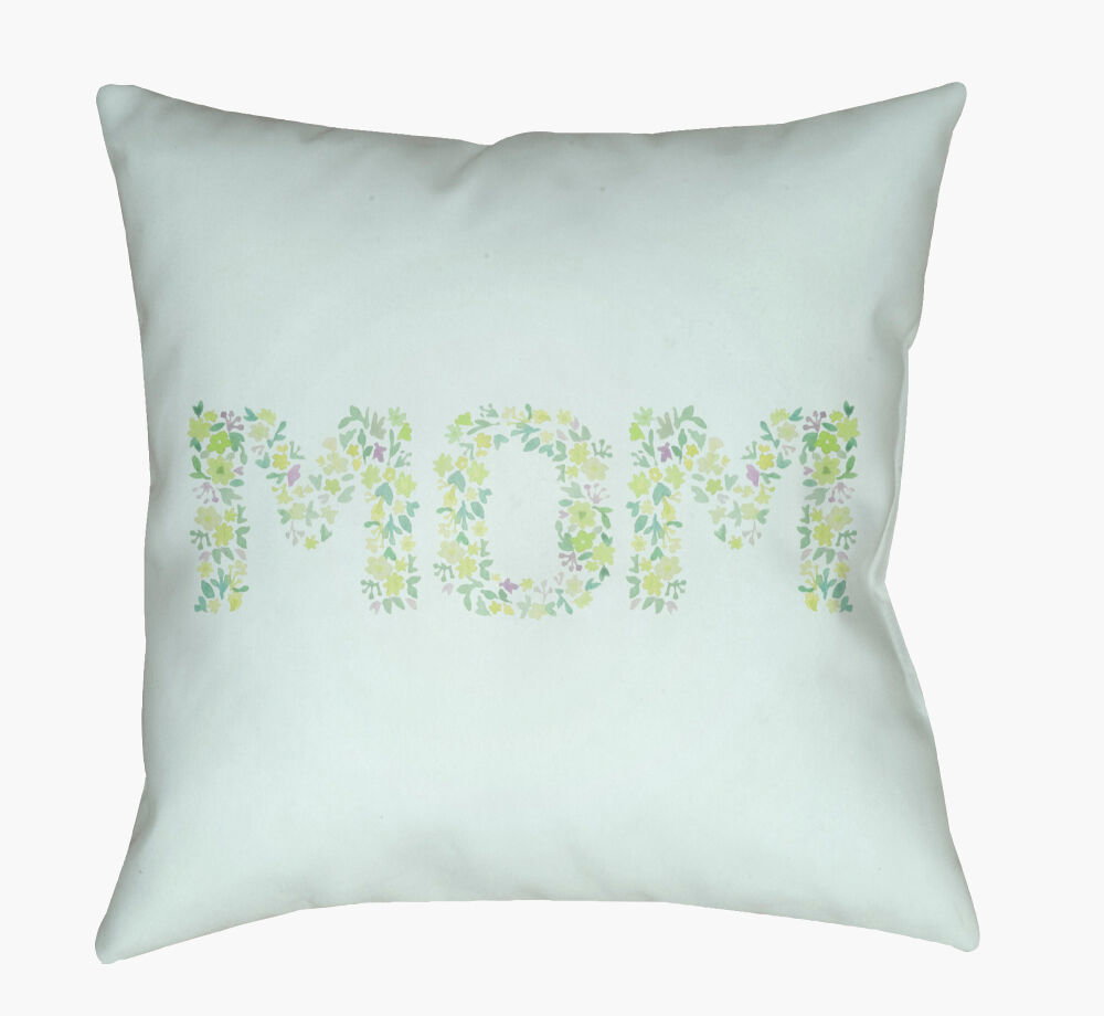 Mom Accent Pillow, Decorative Pillow by Surya, 20" length x 20" width