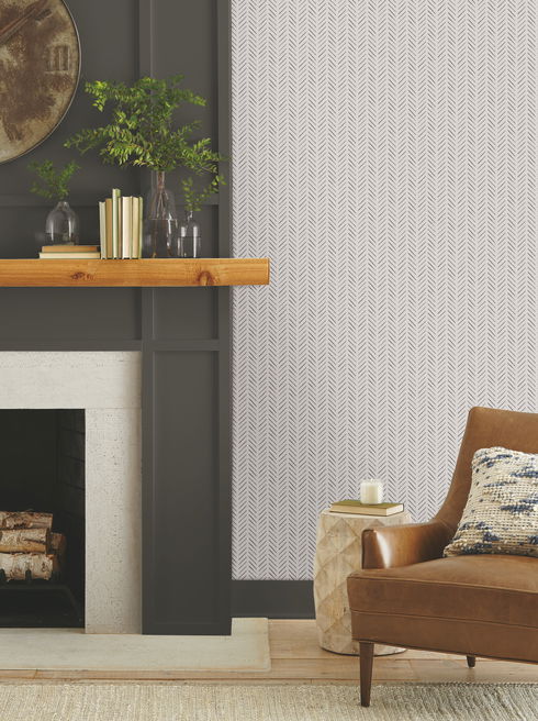 Pick-Up Sticks Black Wallpaper