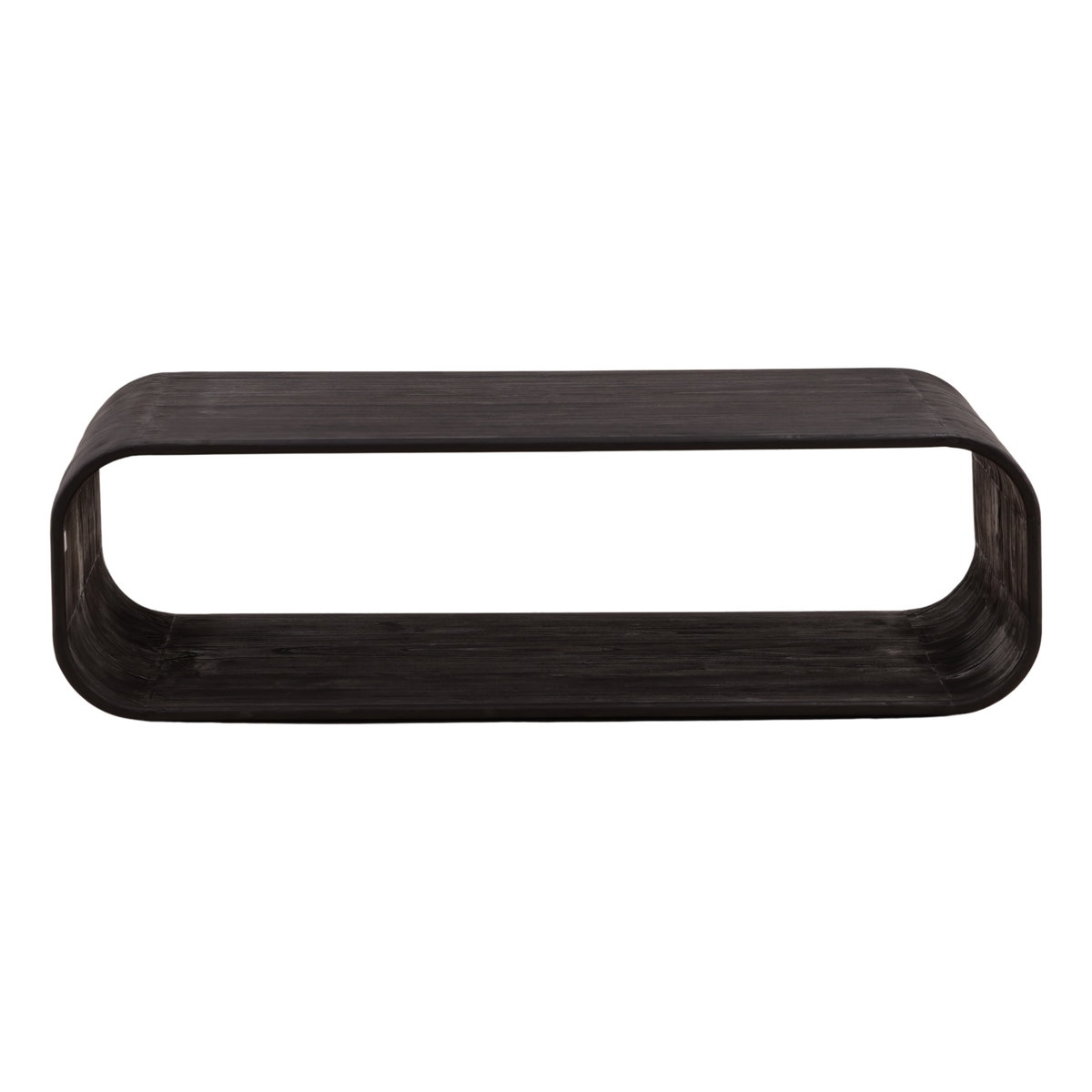 Jaimes Coffee Table Dark Brown, by Dovetail, 51.85" width x 15.16" height x 30.12" depth View 2