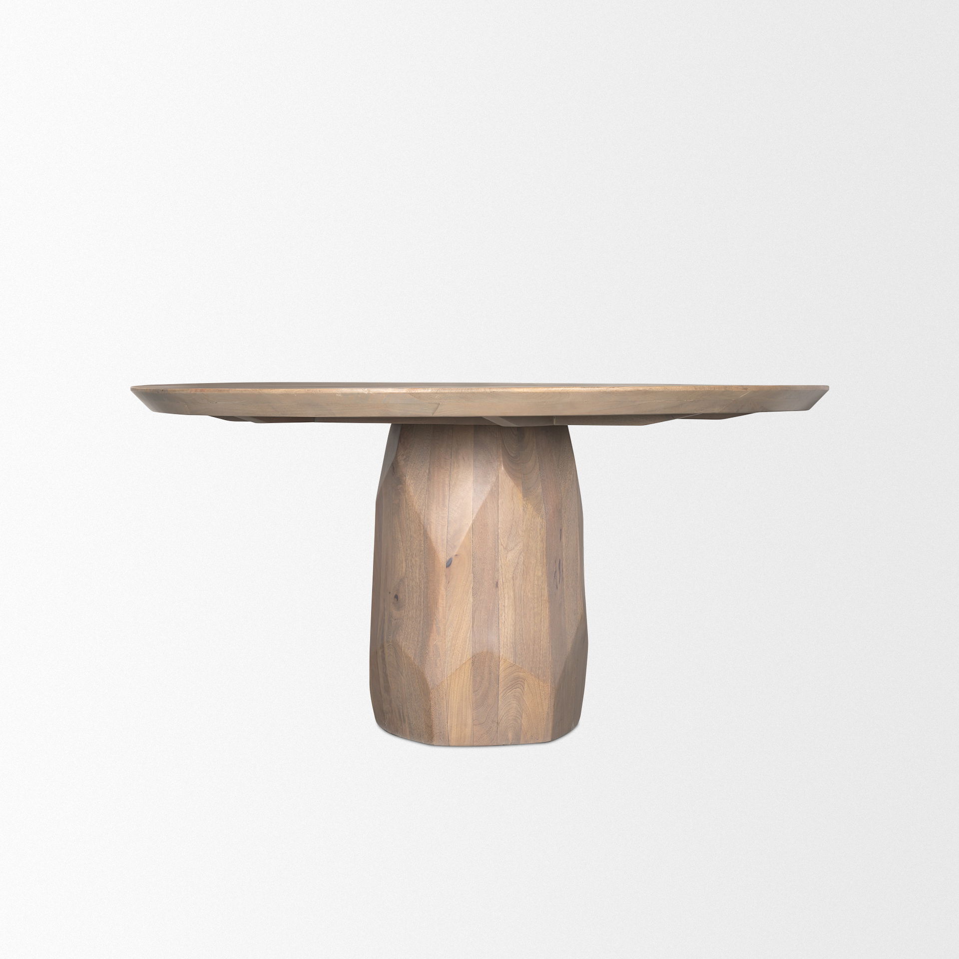 Fitzgerald 60' Light Brown Wood Dining Table large image 
