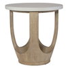 Tatli Stone Top Side Table, Side & End Table by Uttermost, 24" width x 24.4" height x 24" depth thumbnail 5