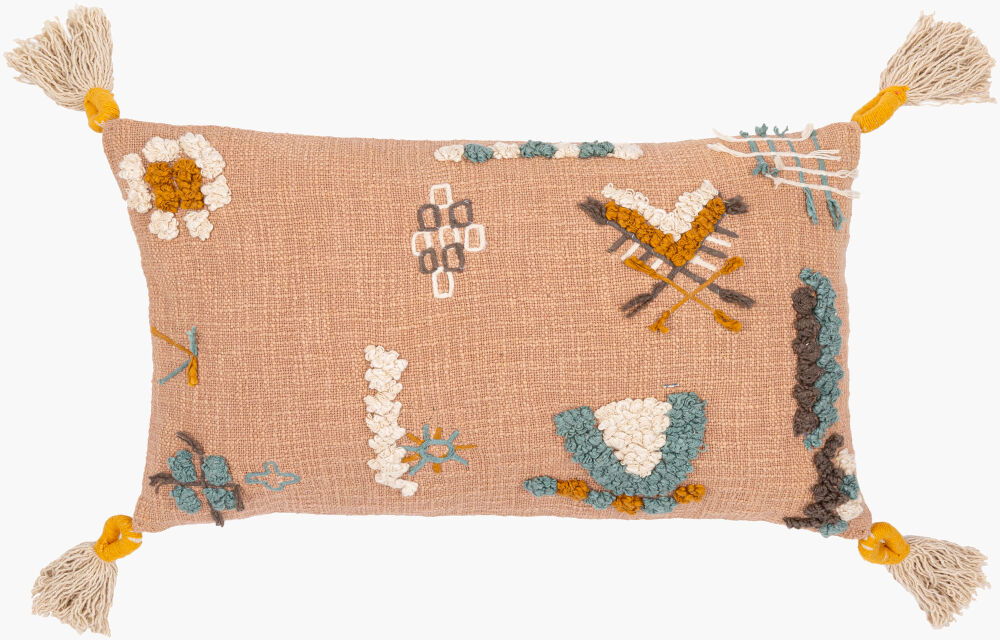 Mystic Lumbar Pillow, Decorative Pillow by Surya, 14" length x 22" width