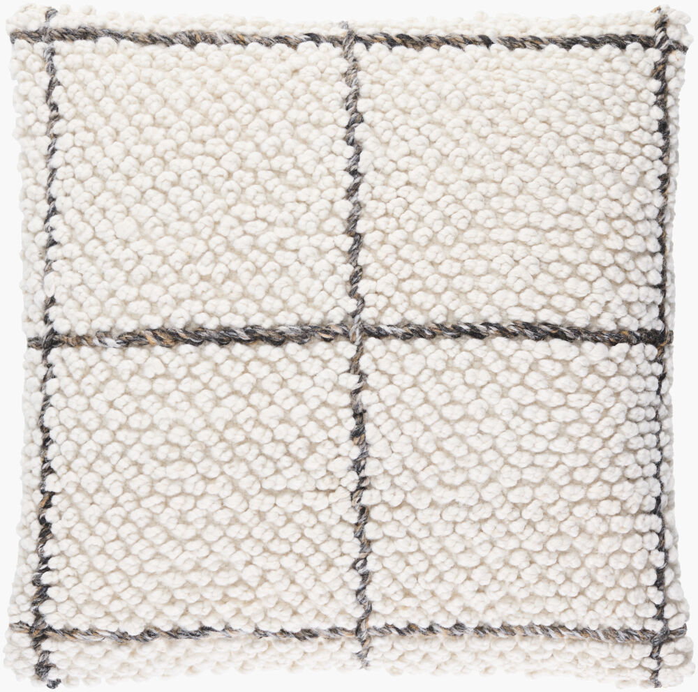 Pane Accent Pillow, Decorative Pillow by Surya, 18" length x 18" width