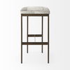 Millie 16.75 X 17.75 X 30 Hair-on-hide Seat with Gold Frame Bar Stool thumbnail 5