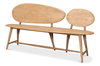 Pebble Bench, by Sarreid, 1'7" length x 6'1" width x 3'1" height thumbnail 1