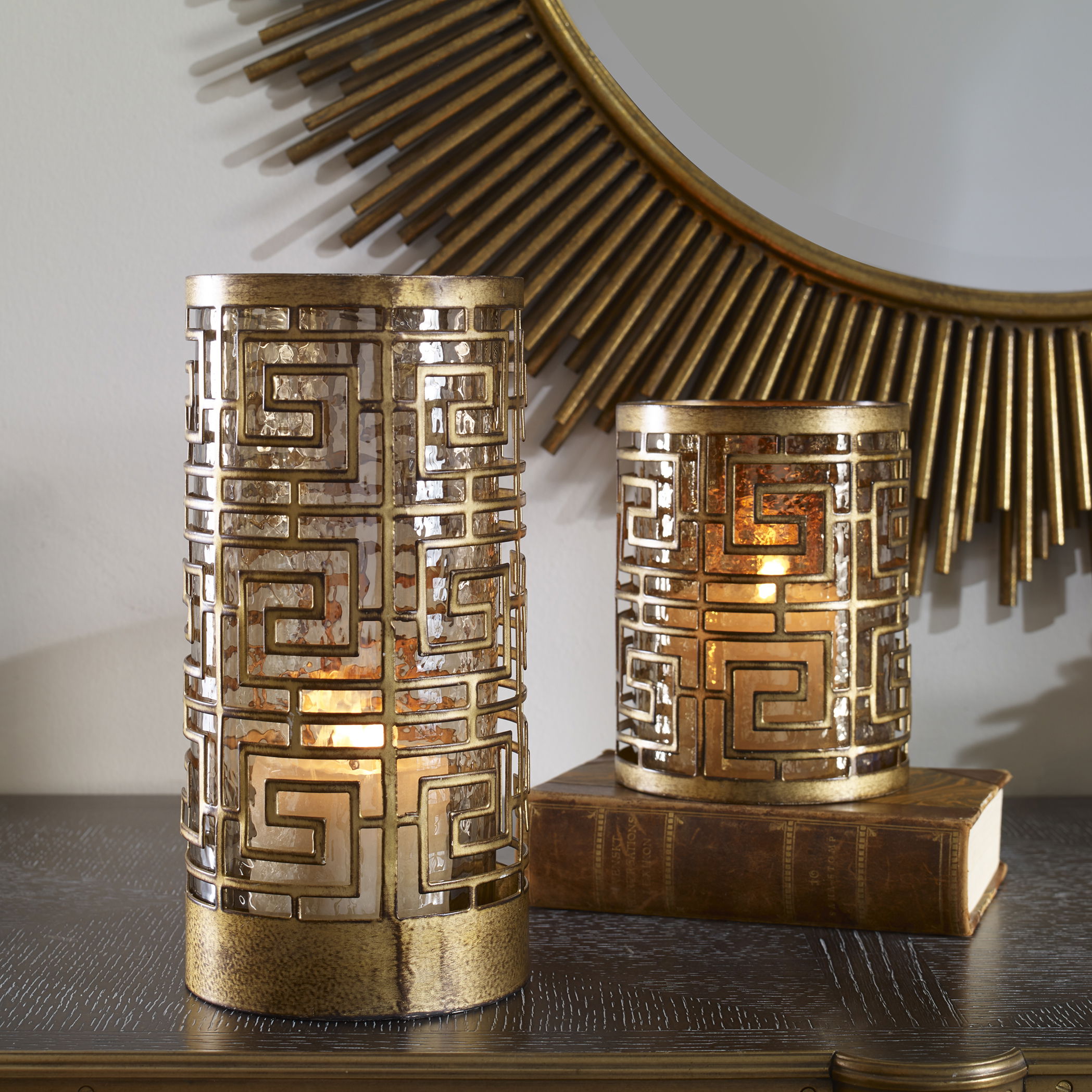 Ruhi Hurricane Candleholders, S/2 large image 